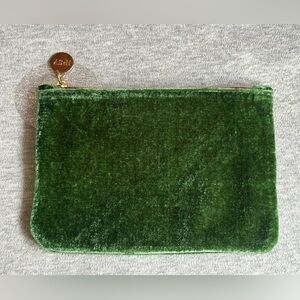 5 for $15! Ipsy Green Velvet Makeup Bag Pouch